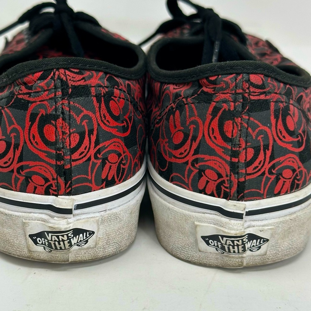 Vans x Disney Mickey Mouse Old Skool style Skater Lace up Shoes - BLACK RED - Picture 7 of 8